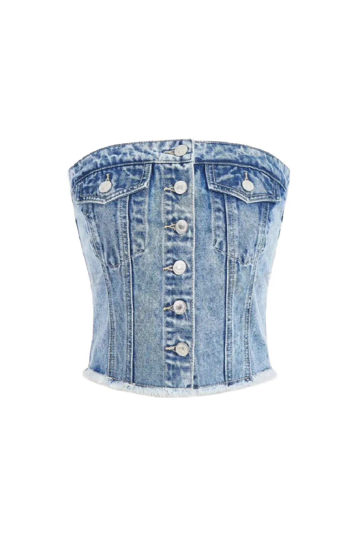 Billie Jean Crop Top (Acid Blue)