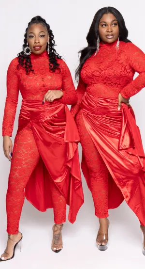 Cardinal Lace Jumpsuit