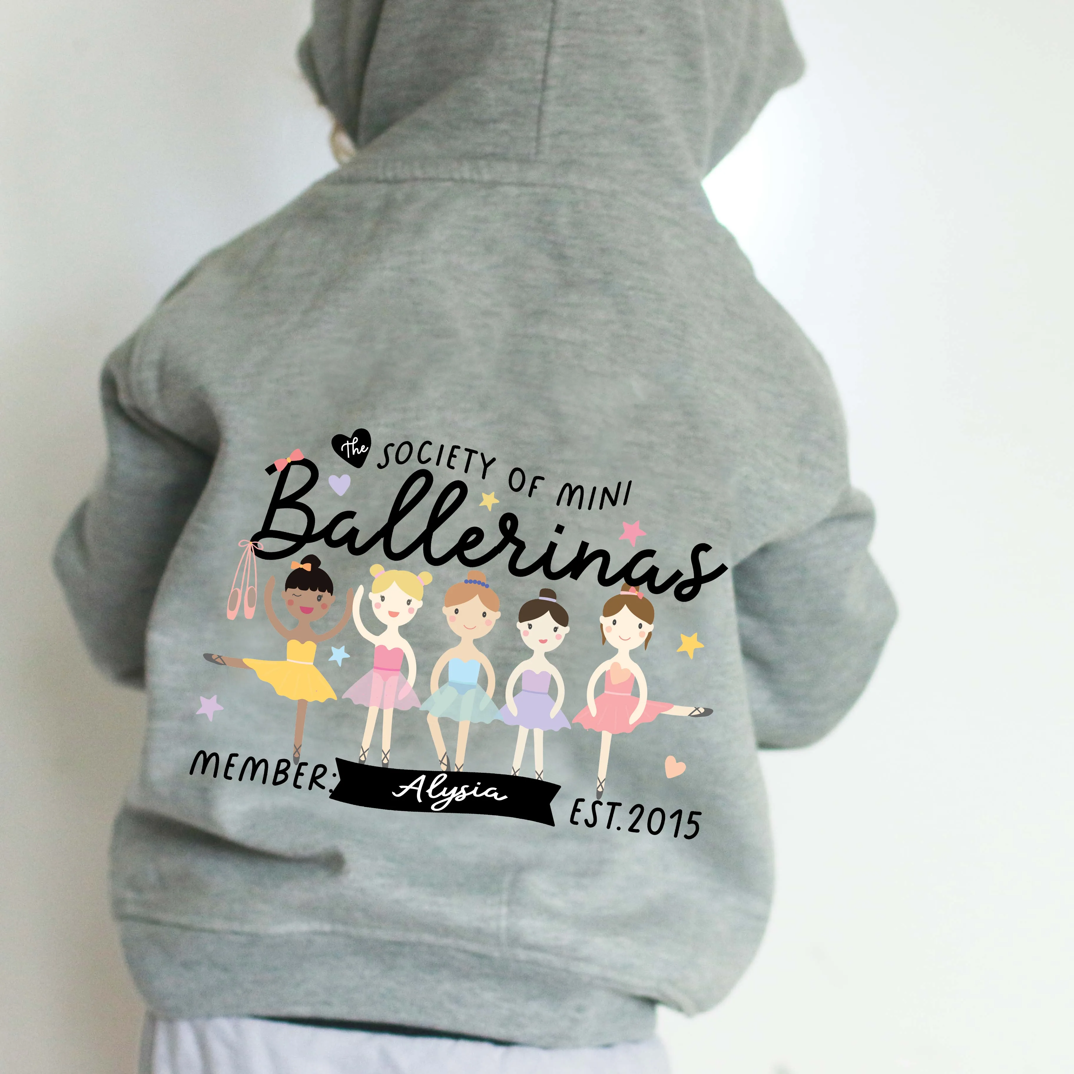 Certainly! Heres an optimized product title with modifiers:

Cozy Mini Dreams Ballerina Kids Hoodie - Soft, Stylish, and Perfect for Dance Lovers