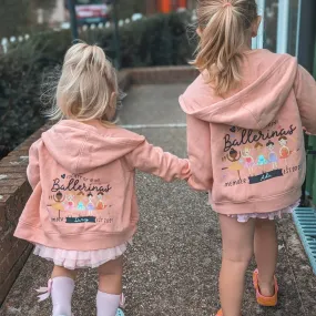 Certainly! Heres an optimized product title with modifiers:

Cozy Mini Dreams Ballerina Kids Hoodie - Soft, Stylish, and Perfect for Dance Lovers