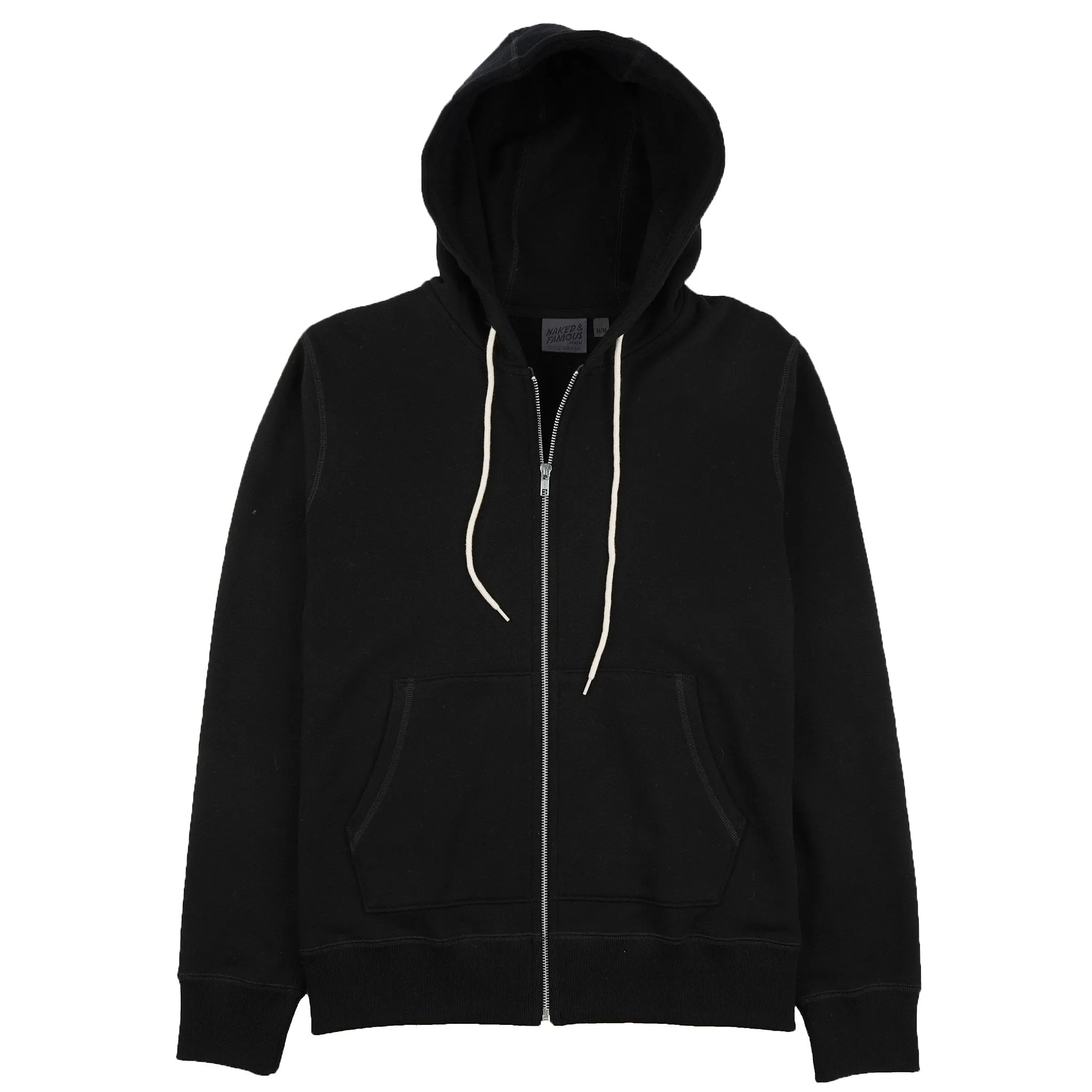 Zip Hoodie - Heavyweight Terry - Black